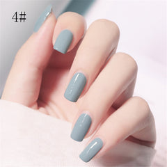 Nail Polish Free Baking Water-Based Peel Off Quick-Drying Long-Lasting Matte Pure Color Nail Polish Without Lamp Gel Varnishes
