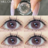 YICKYUE - 1 Pair Pink Lenses Colored Contact Lenses with Prescription Natural Multicolored Lenses High Quality Korean Lenses