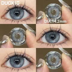 YICKYUE - Color contact lenses with grade 14.5MM green 1 year use contacts for women students cosplay cosmetics contact lenses WT:40%