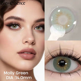 YICKYUE NEW Colored Contact Lenses Green Lenses Beauty Makeup Lens Natural Color Pupils Korean Lenses Cosmetics Eye Contacts