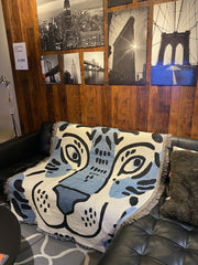 Yickyue European sofa blanket throw home decor tiger sofa towel Hotel Inn boho decorative leisure blanket for beds cover tapestry rug