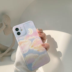 Beautiful landscape phone case for iphone 7 8 plus xs max x xr se 12 mini 11 pro max soft silicone painting scenery cover
