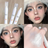 YICKYUE - Pearl White Lying Silkworm Highlighter Pen Matte Glitter Eyes Head Brightening High-gloss Eyeliner Pencil Korean Makeup Cosmetic