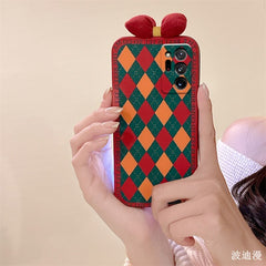 For Samsung Galaxy S21 ultra fashion bowknot case soft diamond s20 FE 5G cute cartoon shell s21 s20 plus simple cover girl gift