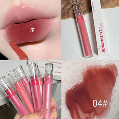 Yickyue The New Glossy Lip Glaze Fruit Pulp Mirror Moisturizes Moisturizes Glossy Lip Gloss Doodle Lip Lipstick White Lipstick Cosmetics