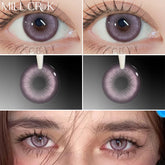 YICKYUE - 1 Pair Korean Hot Selling Lenses Color Contact Lenses With Prescription Myopia Lenses Pink Lenses High Quality Lenses