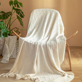 Yickyue Plaid Designer Blanket Super Soft Knitted Summer Blanket for Sofa Home Use Skin-friendly Nap Throw Blankets Decorative Bed Cover