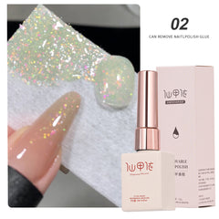 YICKYUE - 15ml Pink Glitter Aurora Gel Polish Opal Nail Glitter Gel UV Soak Off Varnish Sparking Semi-permanent Nail Art Manicure Gel