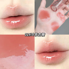 YICKYUE - Water Light Crystal Lip Glaze Lipstick Translucent Moisturizing Lip Gloss Clear Non-stick Cup Lip Plumping Gloss Korean Makeup