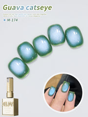 YICKYUE - 15Ml Guava Cat Eye gel nail polish, UV LED curing, long-acting fast drying nail art gel - ideal gift for women For Spring