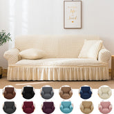 1/2/3/4 Seat Retro Sofa Cover Elastic Spandex Armchair Cover Stretch Plaid Luxury Large Sofa Covers For Hotel Home Living Room