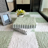 Yickyue 30*30*1cm Thickening Splice Floor Mat Living Room Bedroom Children Soft Carpet Magic Patchwork Jigsaw Climbing Mat 10Pcs