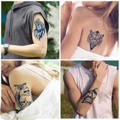 YICKYUE - Permanent Temporary Tattoo Sticker for Men Boys Long-Lasting 1-2 Weeks Waterproof & Realistic Body Arrow Tattoo Stickers