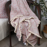 Yickyue Double Layer 100% Linen Throw Blankets Sofa Cover Bedspread Home Decor Drop Shopping Bed Cover 200x230 Home Textile