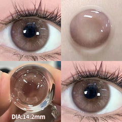 YICKYUE - Rose Witch Cosplay Prescription Contact Lenses Myopia Lenses with Diopter Anime Red Pupils Color Contact Lenses for Eyes