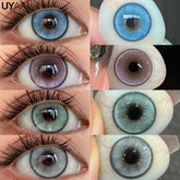 YICKYUE - New Colored Lenses for Eyes Blue Colored Pupils for Eyes Green Natural Lenses Purple y2k Lenses Brown Gray Color Lens