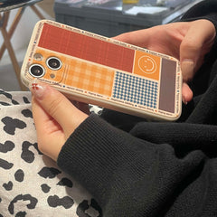 Label smiley cute shockproof silicone soft phone case for iphone 12 mini pro max 11 13 promax 7 8 plus x xr xsmax cartoon smile