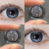 YICKYUE New Colored Yearly Contact Lenses for Eyes 1 Pair Natural Look Brown Lenses Y2K Korean Lenses Beauty Fashion Lenses