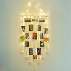 Photo Display Macrame Wall Hanging Hanging Wall Pictures Boho Home Decor Kids Baby Room Decoration Gift Friend And Family