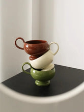YICKYUE - Vintage Aladdin Ceramic Mug for Latte Coffee Couple Pair Cup with Handle, Household Kitchen Beverage Drinkware Set