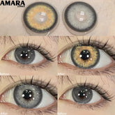 YICKYUE 1Pair Contact Lenses for VIP Natural Blue Brown Colored Contact Lens for Eyes Beauty Cosmetic Contacts Eyes Makeup 14mm