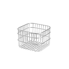 YICKYUE - 304 Stainless Drain Basket Household Kitchen Storage Basket Square Fruit Vegetable Basket Cosmetics Storage Basket