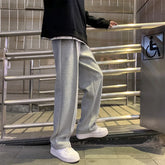 Hearujoy Straight Sweatpants Men Harem Pants Male Korean Loose Casual Streetwear Sport Trousers Men's Solid Color Joggers Oversize Pants