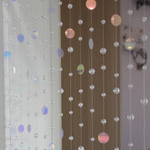 YICKYUE - Fashionable Home Decoration crystal Glass bead Curtain Glitter Sequin partition Ornaments Wedding party background Pendant
