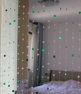 YICKYUE - Indoor Home living room Partition Glass bead Curtains PVC sequin Ornaments shop window Decorations supplies