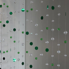 YICKYUE - Indoor Home living room Partition Glass bead Curtains PVC sequin Ornaments shop window Decorations supplies