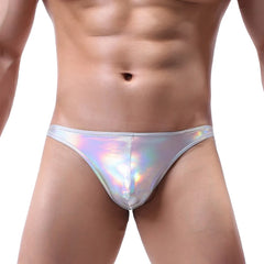 Hearujoy Male Underwear Bikini Imitation Leather Ropa Interior Hombre Sexy Underwear Men Gay Underpants Jockstrap Calzoncillo Hombre