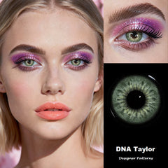 YICKYUE - 1 Pair Prescription Soft Colored Contact Lenses, Natural Pupil Effect, for Daily Beauty, Office, Commute, Dating & Casual Outing