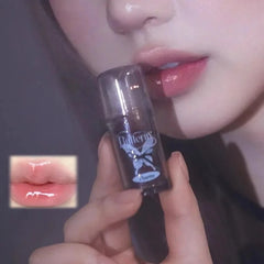 YICKYUE - Butterfly Series Lip Glaze Clear Water Light Mirror Lip Gloss Moisturizing Jelly Lip Tint Plumping Non-stick Cup Makeup