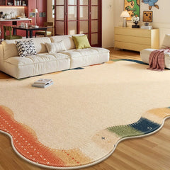 YICKYUE - Retro Style Living Room Decoration Washable Carpet Thick Plush Lounge Floor Mat Large Area Rugs for Bedroom Home Fluffy Soft Rug