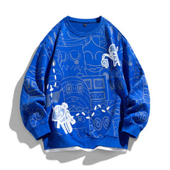 HEARUJOY - Spring Autumn Men Sweatshirts Casual Korean Style Long Sleeve Shirts Male Hoodies Round Neck Unisex Pullovers