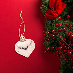 YICKYUE - 24Pcs Valentines Day Heart Ornaments Shatterproof Glitter Hanging Baubles Electroplated Shine Festive Romantic Decor for Window