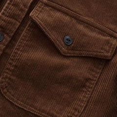 HEARUJOY - American Retro Heavyweight Corduroy Shirt Men's Loose Workwear New Thick Long Sleeved Shirt Jacket Men