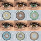 YICKYUE - NEW Cleopatra Series Contact Lenses Cosmetics Eye Color Lenses Woman Accesories Black Lens Makeup Beauty Brown Lenses