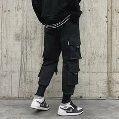 Hearujoy Cargo Pants Men Techwear Men's Cargo Trousers Streetwear Fashion Harajuku Bottoms Joggers Jogging Japanese Streetwear