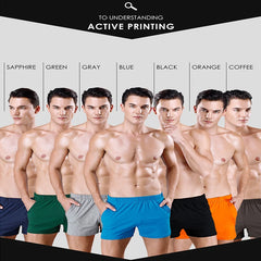 Hearujoy Mens Summer Loose Shorts Fashion Comfortable Cotton Boxers Shorts Men Breathable Home Short Sweatpants Casual Shorts