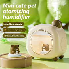 YICKYUE - Mini Desktop Air Humidifier Rechargeable Night Light Office Bedroom Luminous Moisturizing Fragrance Spray