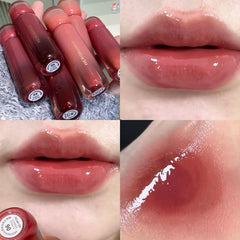 YICKYUE - Smoked Grape Purple Red Lip Glaze Mirror Water Lip Gloss Moisturizing Liquid Lipstick Clear Tint Makeup Korean Women Cosmetics