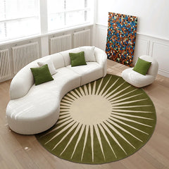 YICKYUE - Modern Style Carpets for Living Room Home Fluffy Soft Floor Mat Thicken Anti-slip Bedroom Decor Round Carpet Washable Lounge Rug