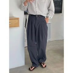 HEARUJOY - Korean Style Loose Fit Men's Suit Pants Summer New Arrival Fashionable Harem Casual Pants Trendy Versatile Long Pants