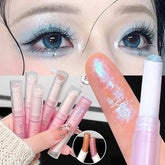 YICKYUE - Sparkling Waterproof Eyeshadow Highlighter Pen Blue Diamond Jelly Eyeshadow Stick Glitter Pink Purple Eye Shadow Brighten Makeup