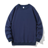 HEARUJOY - Male Comfort Round Neck Hoodie And Winter Men'S Trend Loose Wide Version Of Solid Color Round Neck Sweater Hoodies Hombre