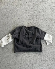 Hearujoy Y2K New Retro Letter Embroidered Long Sleeve American Street Hip Hop Harajuku Fashion Gothic Punk Casual Loose Couple Sweatshirt