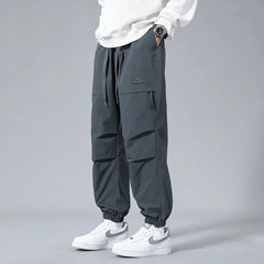 Hearujoy 2024 New Men's Harlan Pants Straight Loose Neutral Sweatpants Casual Breathable Cargo Paratrooper Pant Street Outdoor Trousers