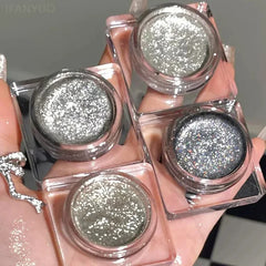 YICKYUE - Glitter Eyeshadow Long Lasting Waterproof Pearlescent Glitter Shimmer Eye Shadow Eyes Body Glitter Makeup Cosmetics