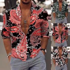 HEARUJOY - Regular Cuff Men'S Plaid Shirt Men Long Sleeve Winter Casual Printed Shirts Fashion Top Blouse Shirts Camisas De Hombre